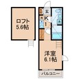 横浜市営地下鉄ブルーライン 三ツ沢上町駅 2階建 築9年の間取図