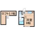 相鉄本線 西横浜駅 2階建 築12年の間取図