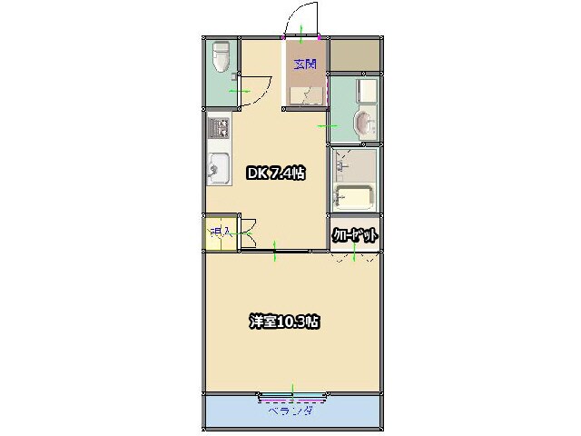 アミティ久原の間取り図