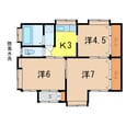 大街道南貸家 12-10の間取図