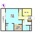 CNJ蓑原NO3の間取図