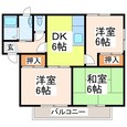 ヴァンベール西松江城の間取図
