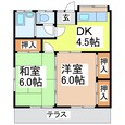 尺抜棟割５の間取図
