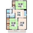 セジュール京塚の間取図