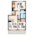産交バス（熊本市） 新南部 3階建 築4年の間取図