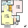 D-room面瀬の間取図
