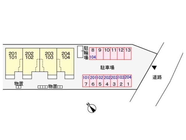 物件内観写真14　(駐車場位置図)