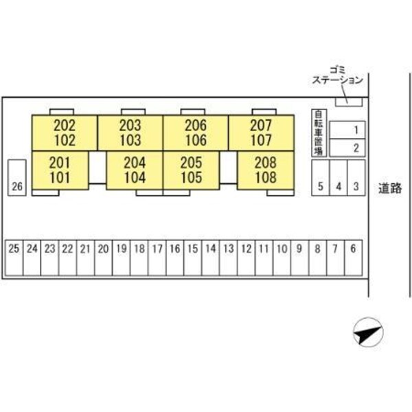 外観(駐車場区画図)
