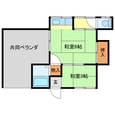 大江アパート　2号棟の間取図