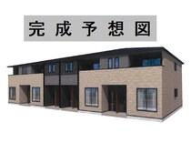 久大本線<ゆふ高原線> 古国府駅 2階建 建築中の外観写真