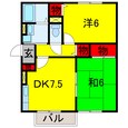 内房線 五井駅 2階建 築28年の間取図