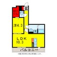 内房線 五井駅 3階建 築14年の間取図