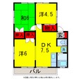 ハイム始関Ａ・Ｂの間取図