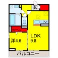 内房線 五井駅 3階建 築2年の間取図
