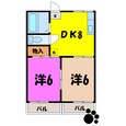 タキザワコーポ A/B棟（熊谷市広瀬）の間取図