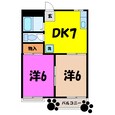 タキザワコーポ A/B棟（熊谷市広瀬）の間取図