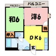 ハイツ円行A/B（深谷市東方）の間取図