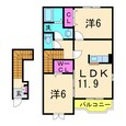 デルソーレBの間取図