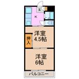 カレッジハイツ豊明の間取図