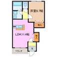フィオーレⅡの間取図