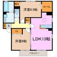 レジデンス神ノ倉Ｃの間取図