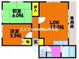 グリーンハウス Bの間取図