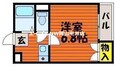 後楽苑マンションの間取図