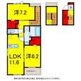 総武線 稲毛駅 3階建 建築中の間取図