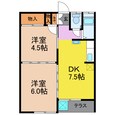 第二友善ハイツの間取図
