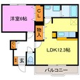 ウッドベース古城の間取図