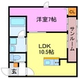 ＣＡ彩りの間取図