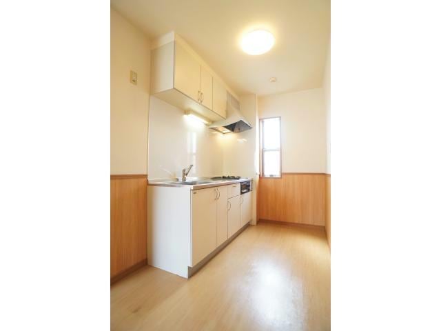 物件内観写真6　(２口ガスコンロ付きのシステムキッチン)