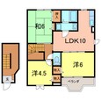 ファミールアサヒⅡの間取図