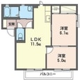 アムールＡの間取図