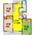 桜台マンションの間取図