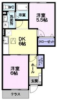 アスペンベ－ルＥの間取図