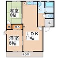 フレグランス上鶴の間取図