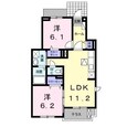 ラフレシールの間取図