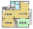 サンローレルＢ棟の間取図