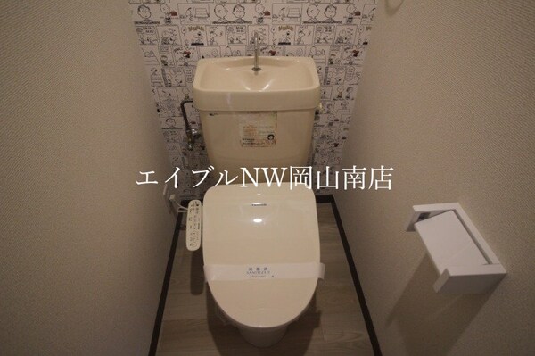 トイレ(スヌーピーのクロスです。)