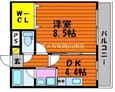 宇野線<宇野みなと線> 大元駅 7階建 築19年の間取図