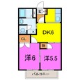クレセールカトウの間取図