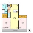 D-roomあずま町Aの間取図