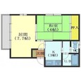 川村アパートの間取図