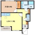関西本線（東海） 蟹江駅 2階建 築12年の間取図