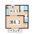 ドミトリー芳賀Aの間取図