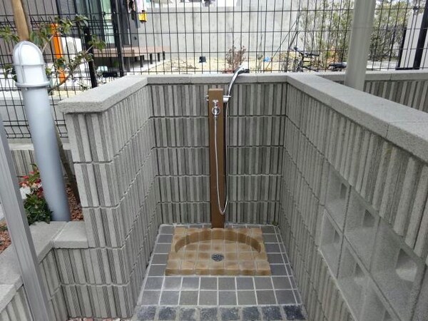 建物設備(ペット専用足洗い場)