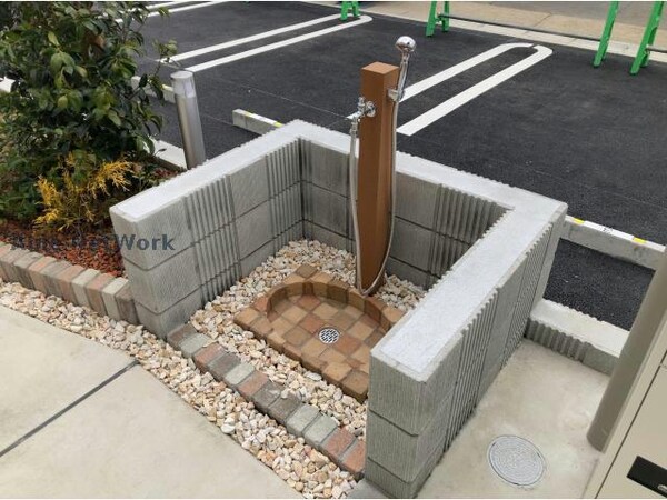 建物設備(ペット用足洗い場)