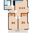 西大フラットの間取図