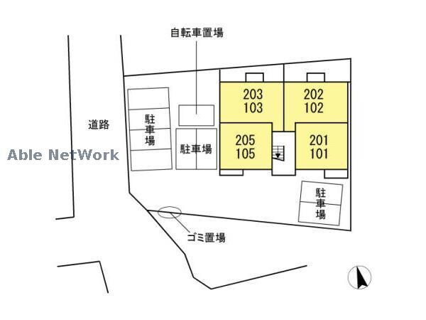 物件外観写真3　(駐車場配置図)